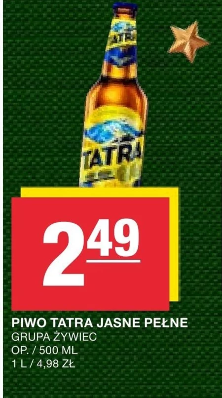 Tatra Piwo jasne pełne 500 ml