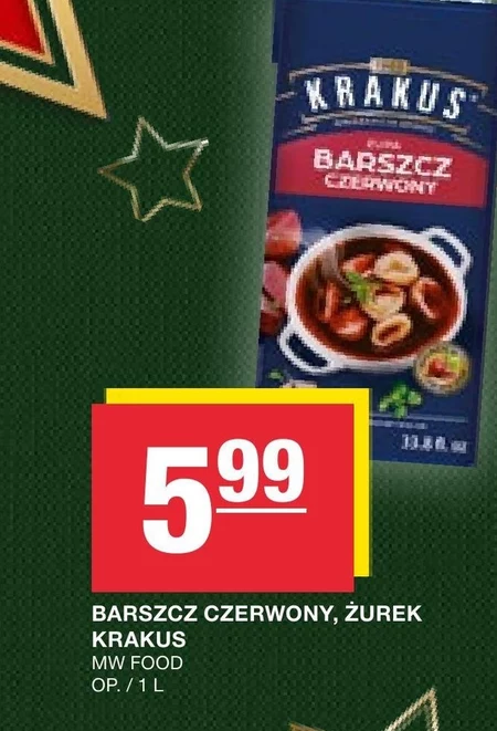 Krakus Zupa barszcz czerwony 1 l