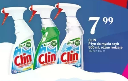 Clin Apple Płyn do mycia powierzchni szklanych 500 ml
