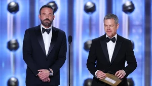 Ben Affleck i Matt Damon na 81. gali rozdania Złotych Globów