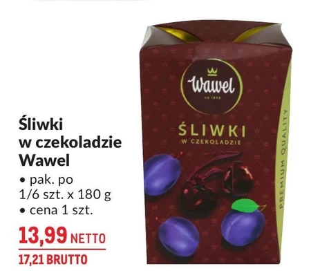 Wawel Śliwki w czekoladzie 180 g