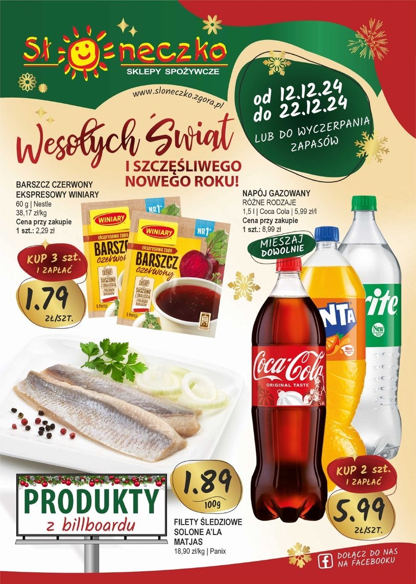 Gazetka: Wyjątkowe smaki na święta - Słoneczko - strona 1