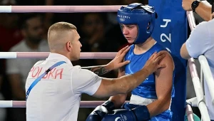 Julia Szeremeta i trener Tomasz Dylak