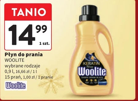 Woolite Keratin Therapy Płyn do prania czerń ciemne kolory jeans 0,9 l (15 prań)