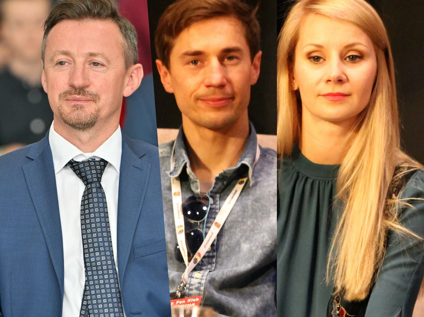 Adam Małysz i Kamil Stoch z żoną Ewą Adam Małysz i Kamil Stoch z żoną Ewą