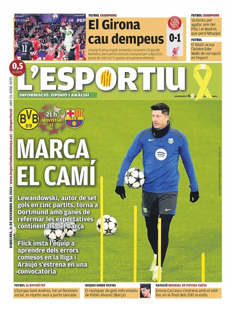 A tutaj już L'Esportiu i też Lewandowski w roli głównej A tutaj już L'Esportiu i też Lewandowski w roli głównej