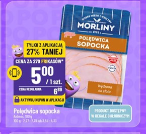 Morliny Polędwica sopocka 100 g niska cena