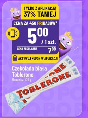 Toblerone Szwajcarska czekolada biała z nugatem miodowo-migdałowym 100 g niska cena