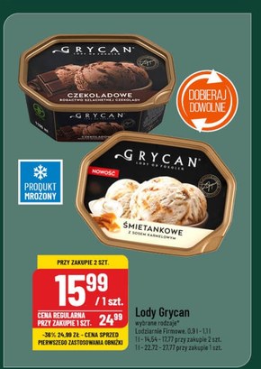 Grycan Lody waniliowe 1100 ml niska cena