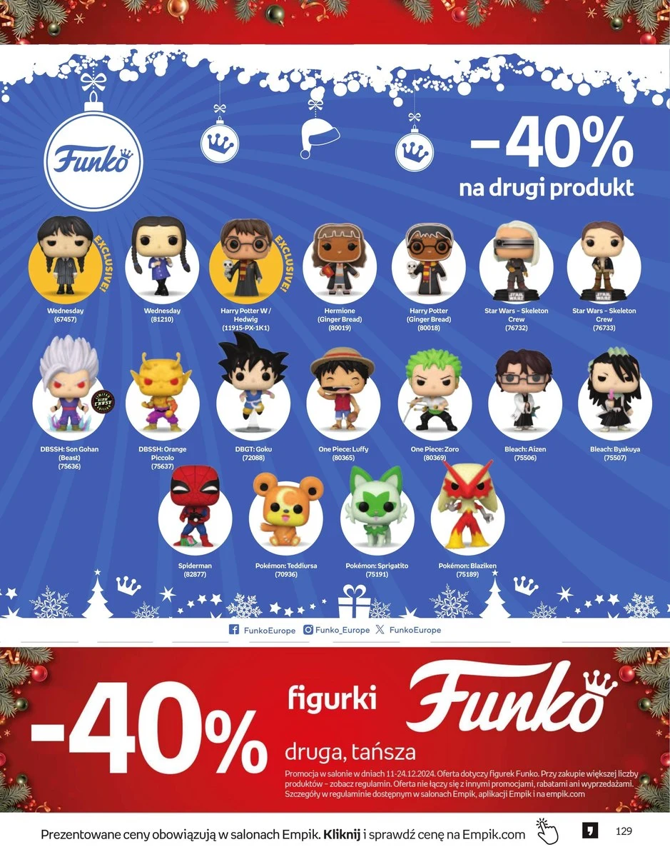 Figurki Funko 40% taniej! Twoi ulubieni bohaterowie czekają w Empiku! Figurki Funko 40% taniej! Twoi ulubieni bohaterowie czekają w Empiku!