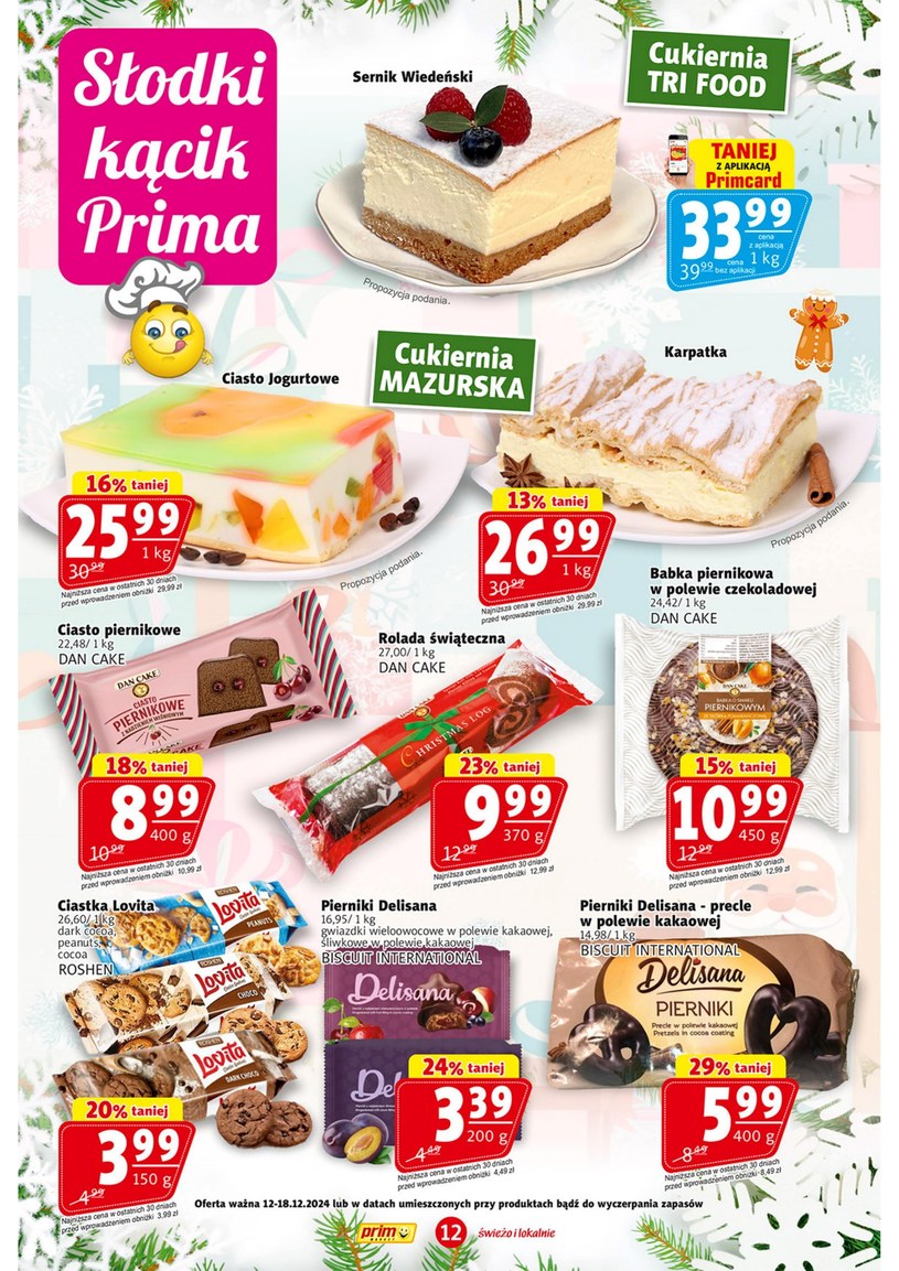 Gazetka: Świeżo i lokalnie na święta - Prim Market - strona 12