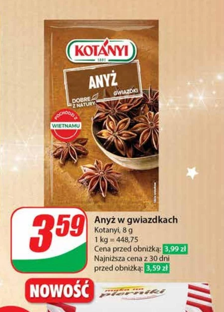 Kotányi Anyż gwiazdki 8 g