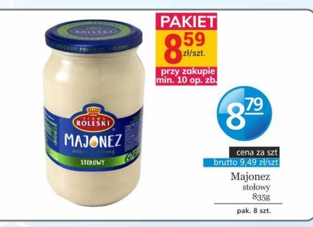 Firma Roleski Majonez stołowy 850 ml