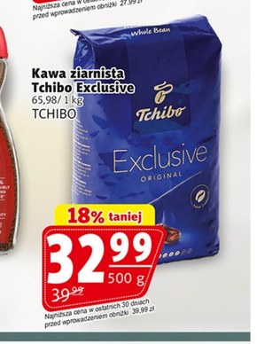 Tchibo Exclusive Kawa palona ziarnista 500 g niska cena