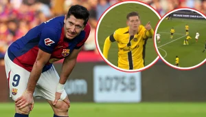 Robert Lewandowski i Łukasz Łakomy