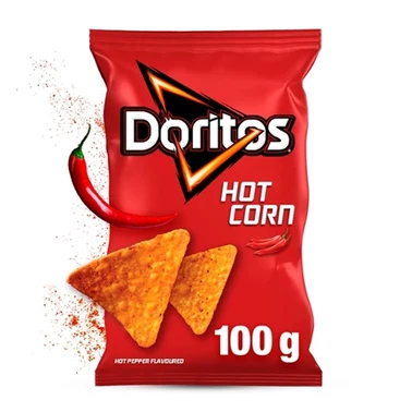 Doritos Hot Corn Chipsy kukurydziane o smaku ostrej papryki 100 g - 0