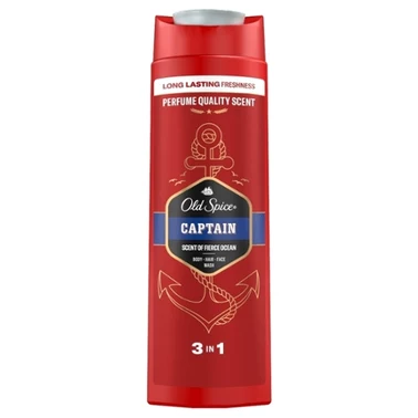 Old Spice Captain Żel Pod Prysznic I Szampon Dla Mężczyzn 400ml, 3W1, Długotrwała Świeżość - 1
