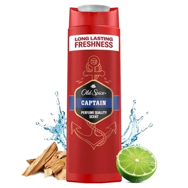 Old Spice Captain Żel Pod Prysznic I Szampon Dla Mężczyzn 400ml, 3W1, Długotrwała Świeżość - 0