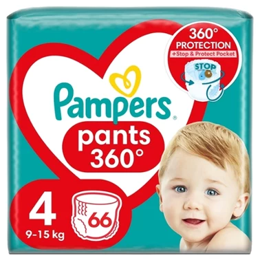 Pampers Pants Pieluchomajtki, rozmiar 4, 66 sztuk, 9kg-15kg - 0