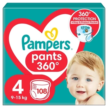 Pieluchomajtki Pampers Active Baby, rozmiar 4, pieluszki 108, 9kg-15kg - 0