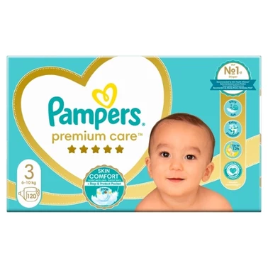 Pampers Premium Care rozmiar 3, 120 pieluszki, 6kg-10kg - 1