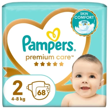 Pampers Premium Care Pieluszki, rozmiar 2, 4-8kg, 68 szt - 0