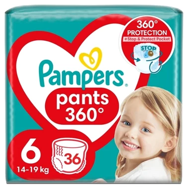 Pampers Pants Pieluchomajtki, rozmiar 6, 36 sztuk, 14kg-19kg - 0