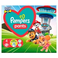 Pampers Baby-Dry Nappy Pants Pieluchomajtki edycja Psi Patrol rozmiar 4, 72 pieluszek, 9kg-15kg