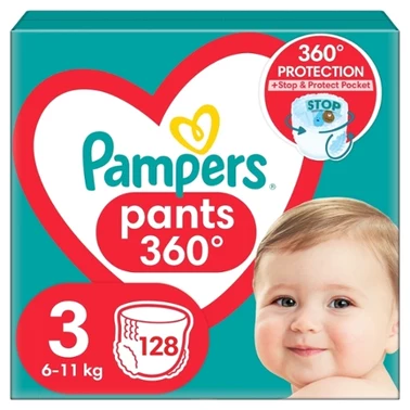 Pieluchomajtki Pampers Active Baby, rozmiar 3, pieluszki 128, 6kg-11kg - 0