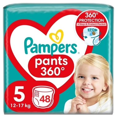 Pampers Pants Pieluchomajtki, rozmiar 5, 48 sztuk, 12kg-17kg - 0