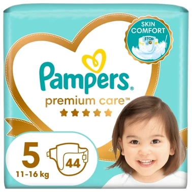 Pampers Premium Care rozmiar 5, 44 pieluszki, 11kg-16kg - 0