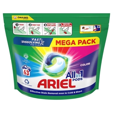 Ariel All-in-1 PODS Kapsułki z płynem do prania, 63prań - 1