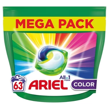 Ariel All-in-1 PODS Kapsułki z płynem do prania, 63prań - 0