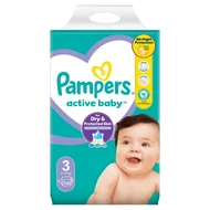 Pampers Active Baby 3, 152 Pieluszek,6kg-10kg