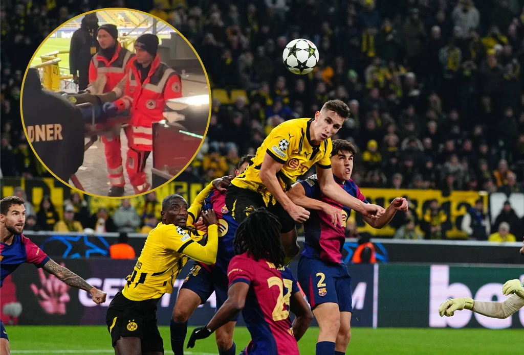 Nico Schlotterbeck od razu po meczu z FC Barceloną trafił do szpitala Nico Schlotterbeck od razu po meczu z FC Barceloną trafił do szpitala