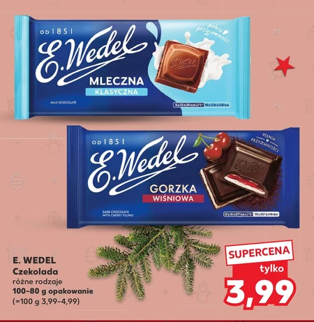 E. Wedel Czekolada gorzka wiśniowa 100 g 