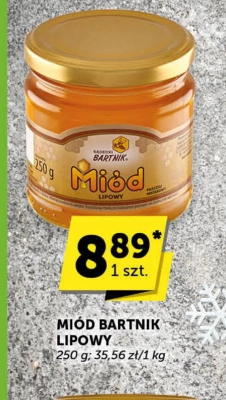 Sądecki Bartnik Miód pszczeli nektarowy lipowy 250 g