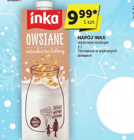 inka Napój owsiany z wapniem i witaminami 1 l