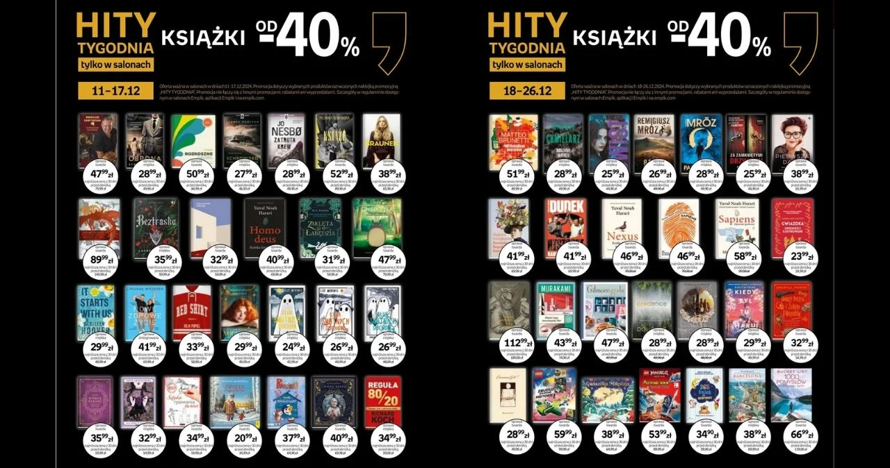 Empik obniża ceny o ponad połowę! Bestsellery, książki dziecięce i biografie taniej! Empik obniża ceny o ponad połowę! Bestsellery, książki dziecięce i biografie taniej!