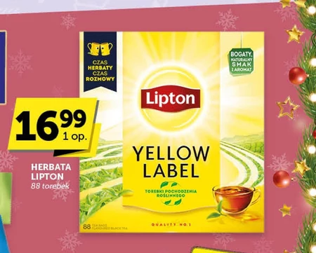 Lipton Yellow Label Herbata czarna 176 g (88 torebek)