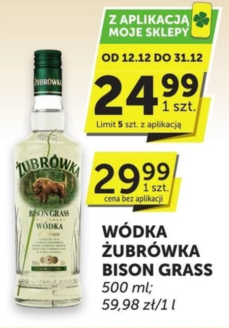 Żubrówka Bison Grass Wódka smakowa 500 ml