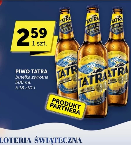 Tatra Piwo jasne pełne 500 ml