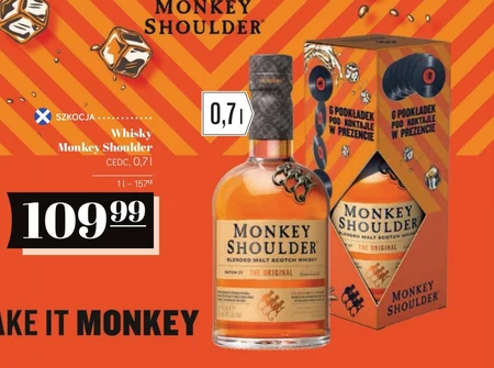 Monkey Shoulder Blended Malt Szkocka whisky 700 ml