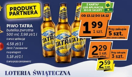 Tatra Piwo jasne pełne 500 ml