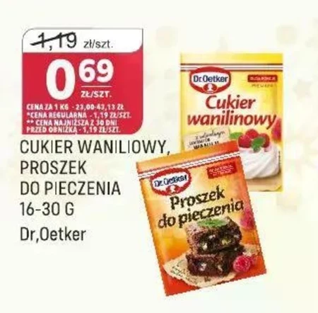 Dr. Oetker Cukier wanilinowy premium 16 g