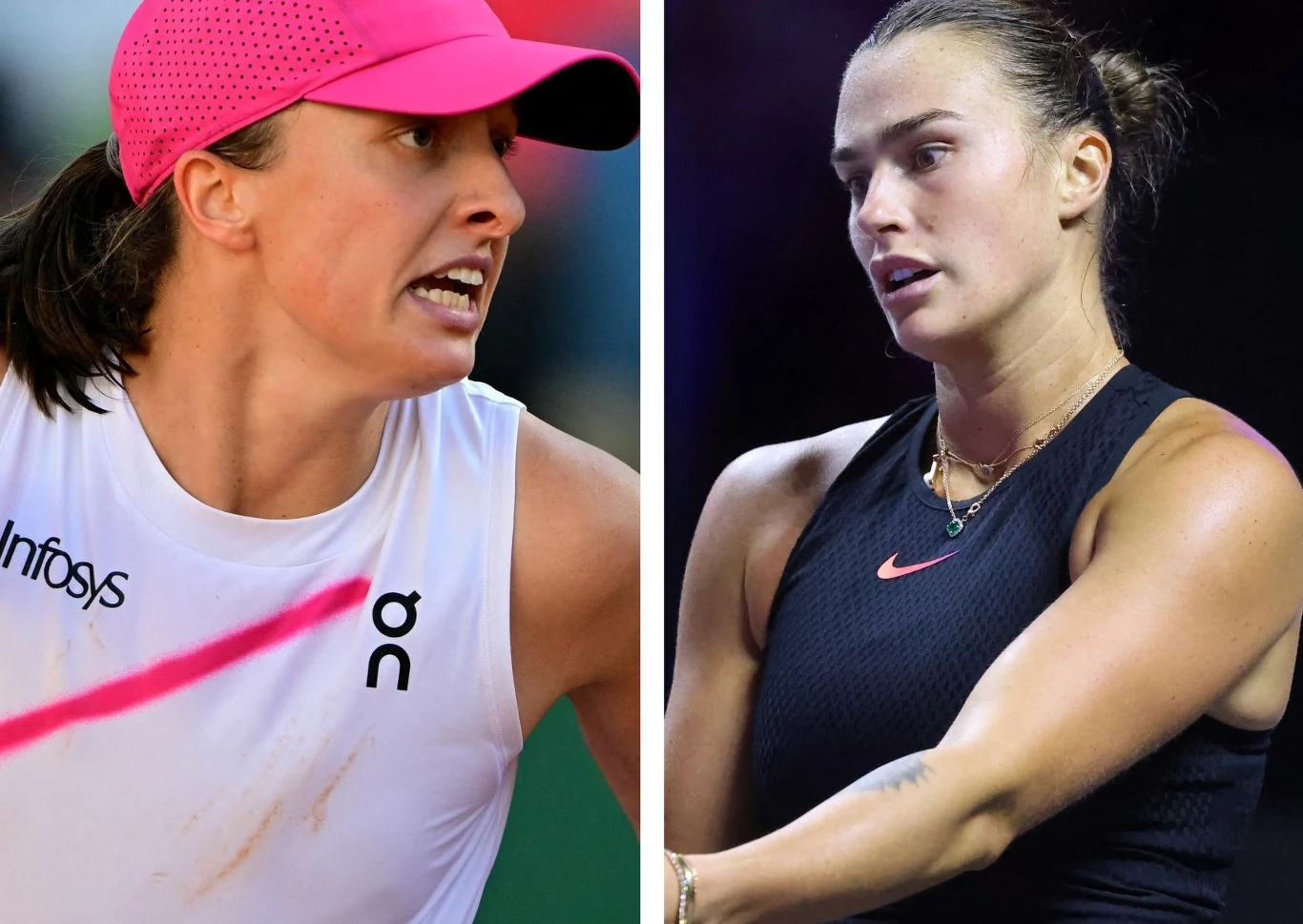 Iga Świątek i Aryna Sabalenka