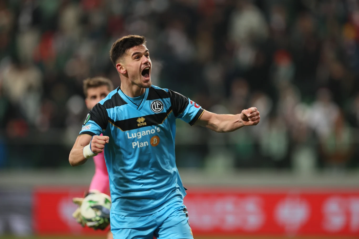 Albian Hajdari, autor zwycięskiej bramki dla FC Lugano Albian Hajdari, autor zwycięskiej bramki dla FC Lugano