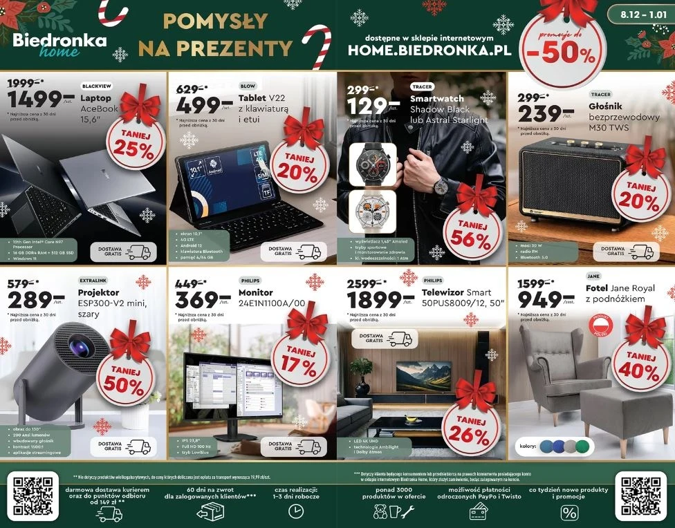 Biedronka Home oferuje promocje na święta!