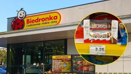 Nowy batonik Kinder Crispy w Biedronce! Źródło: Tiktok @foodnewspolska 