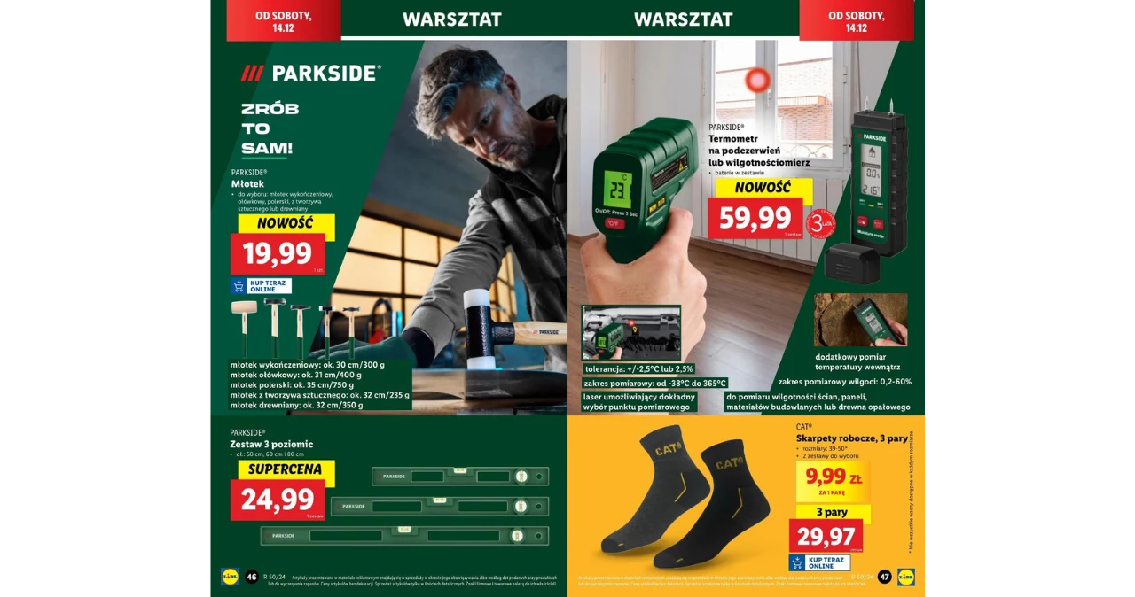 Tylko w Lidlu! Profesjonalny sprzęt Parkside w rewelacyjnych cenach! Tylko w Lidlu! Profesjonalny sprzęt Parkside w rewelacyjnych cenach!